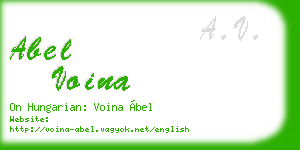 abel voina business card